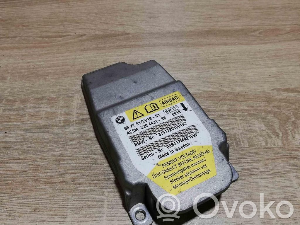 BMW 5 E60 E61 Centralina/modulo airbag 