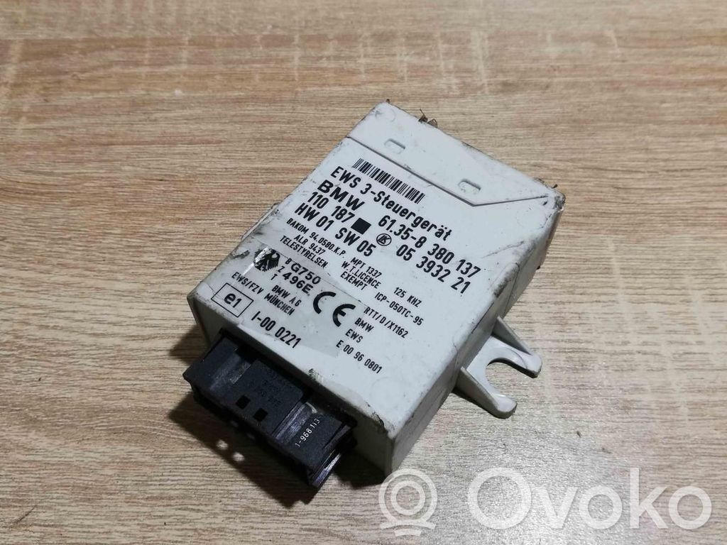 BMW 5 E39 Unité de commande dispositif d'immobilisation 