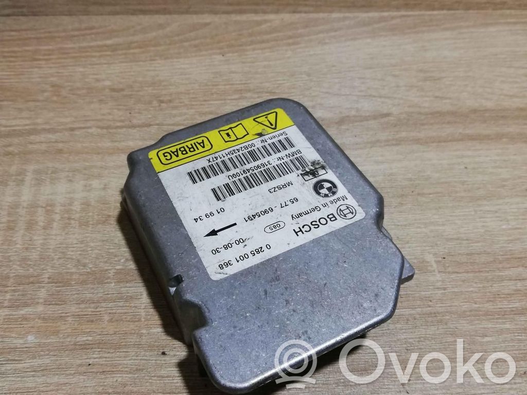BMW 3 E46 Unitate/modul de comandă airbaguri