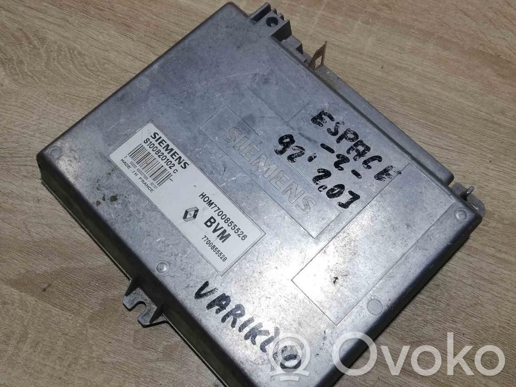 Engine control unit/module ECU   S100820102,HOM7700855526