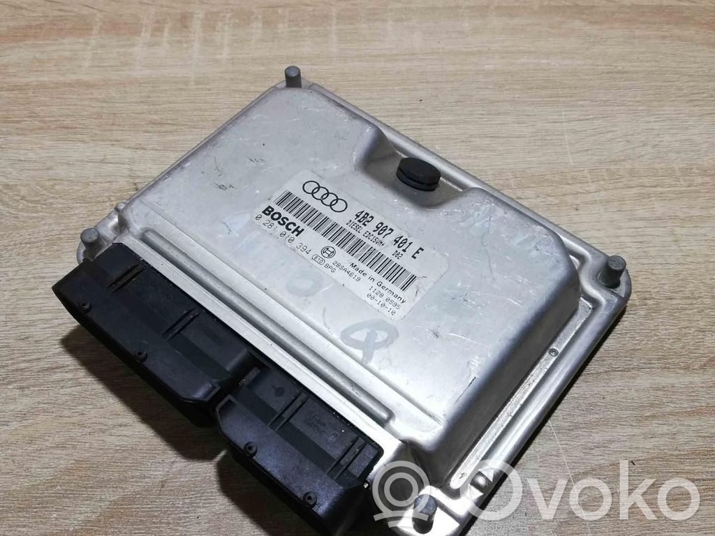 Engine control unit/module ECU   4B2907401E,0281010394