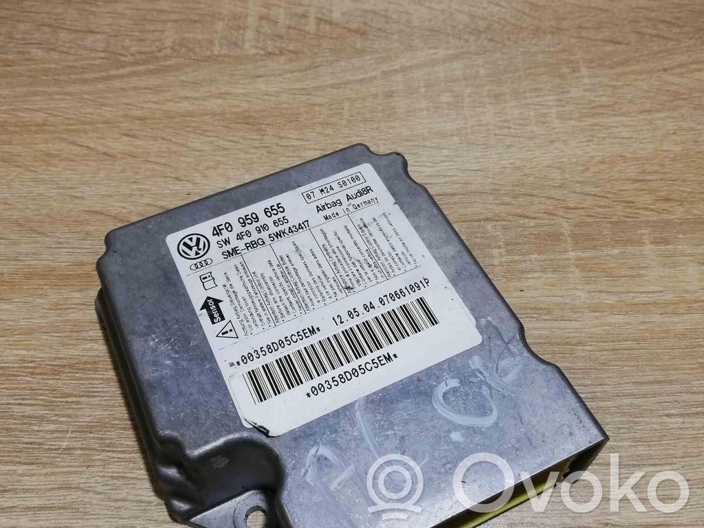 Audi A6 S6 C6 4F Unitate/modul de comandă airbaguri 