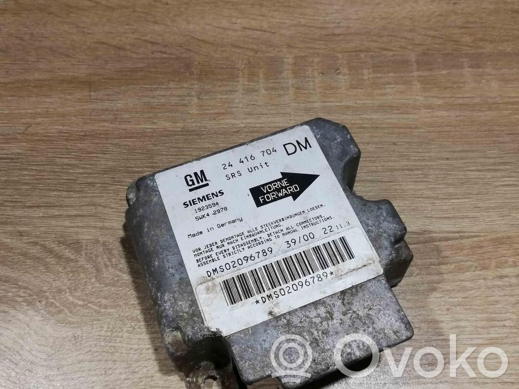 Centralina/modulo airbag   24416704