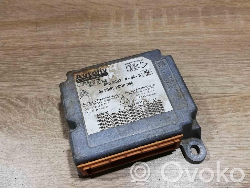 Citroen Xsara Picasso Unitate/modul de comandă airbaguri 