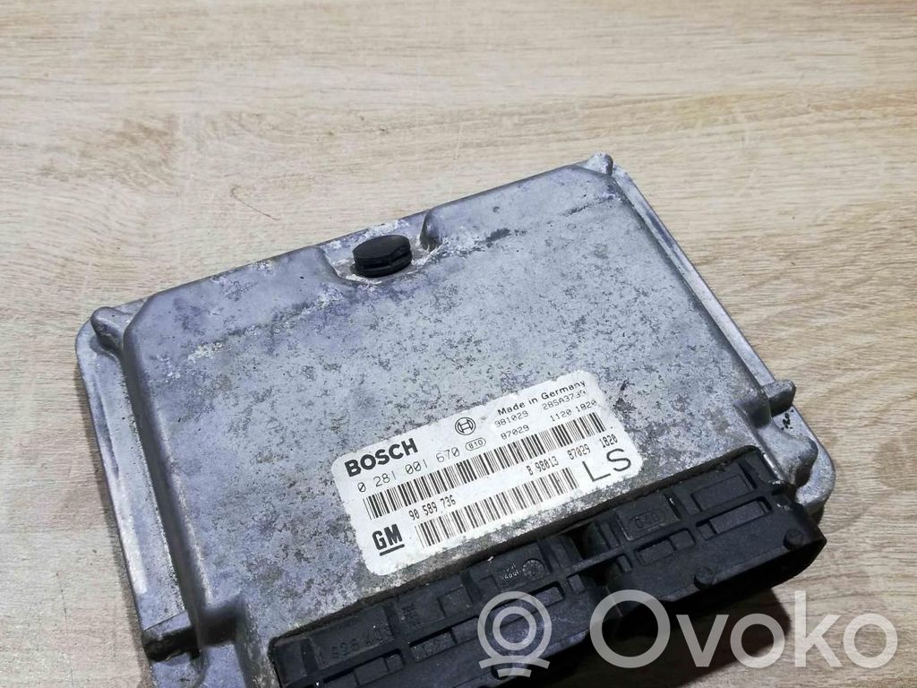 Opel Astra G Unitate control motor/modul ECU 