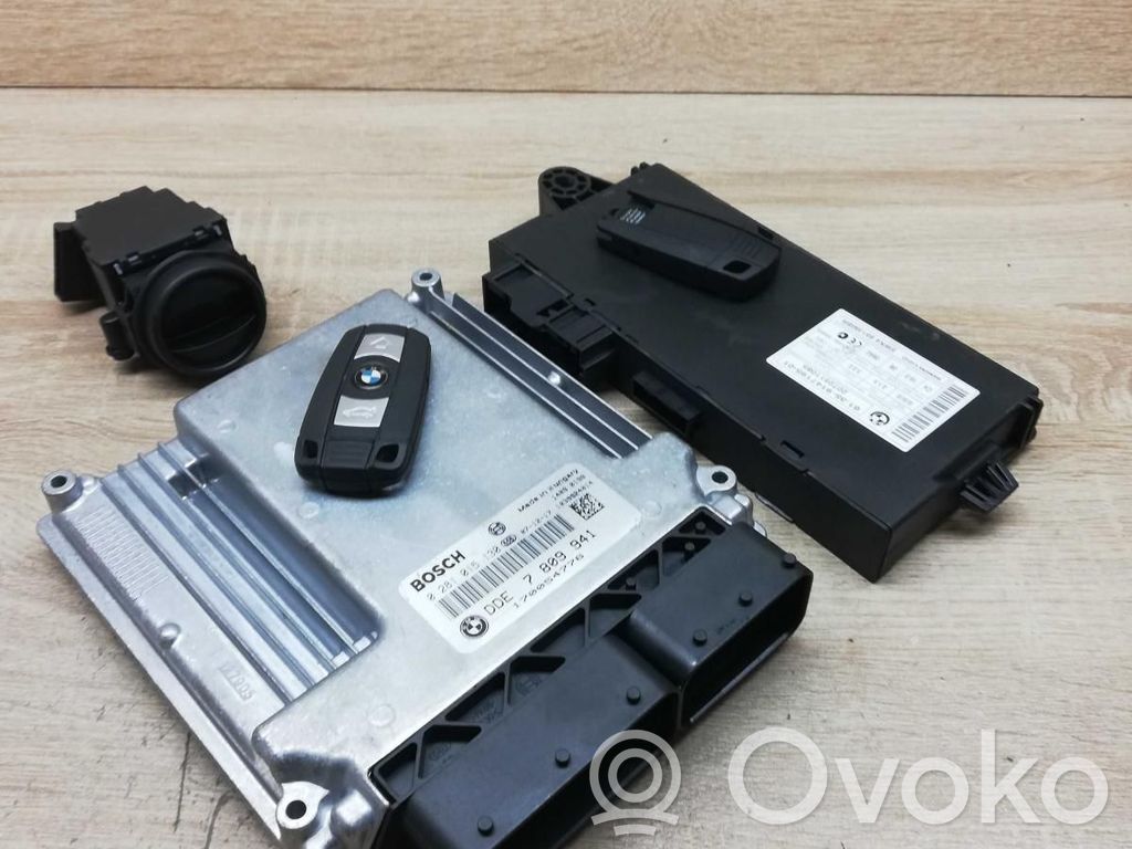 BMW 5 E60 E61 Kit centralina motore ECU e serratura 