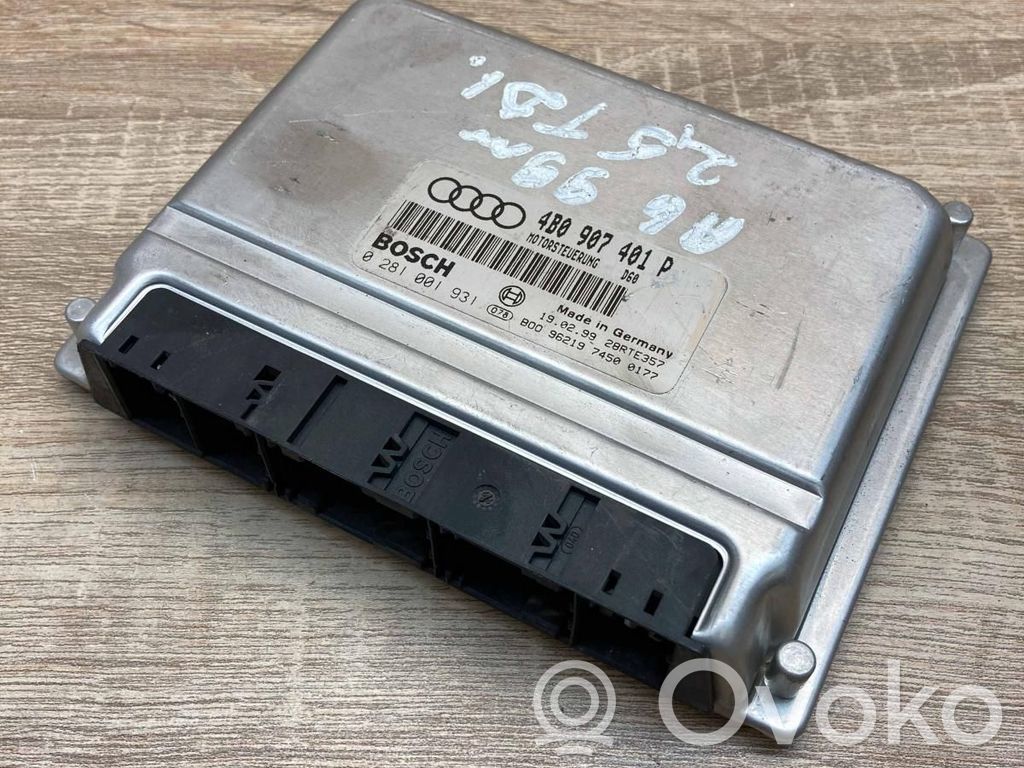Audi A6 S6 C5 4B Centralina/modulo motore ECU 