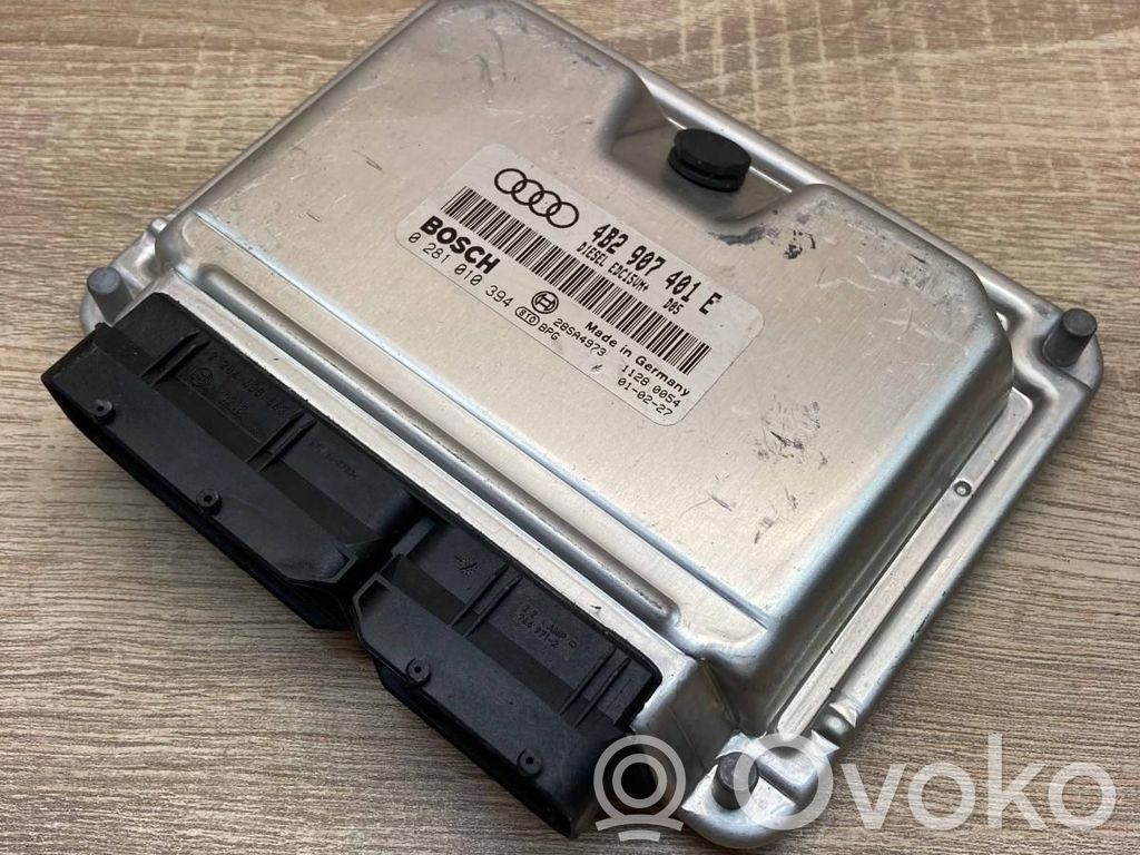 Engine control unit/module ECU   4B2907401E,0281010394