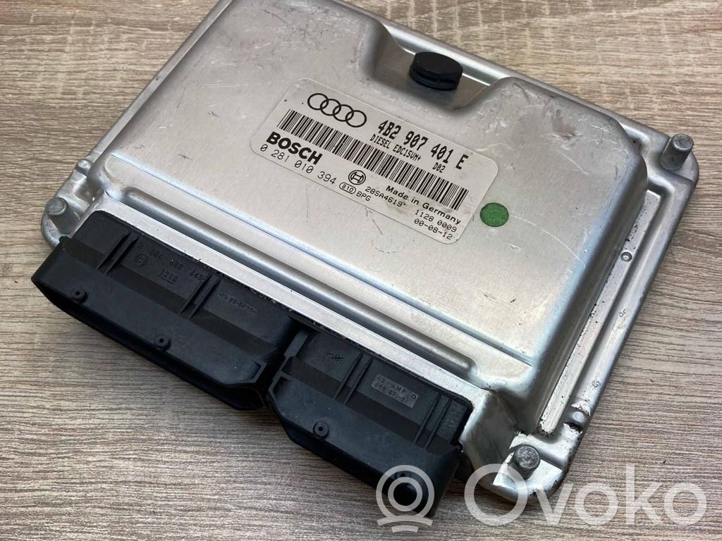 Engine control unit/module ECU   4B2907401E,0281010394