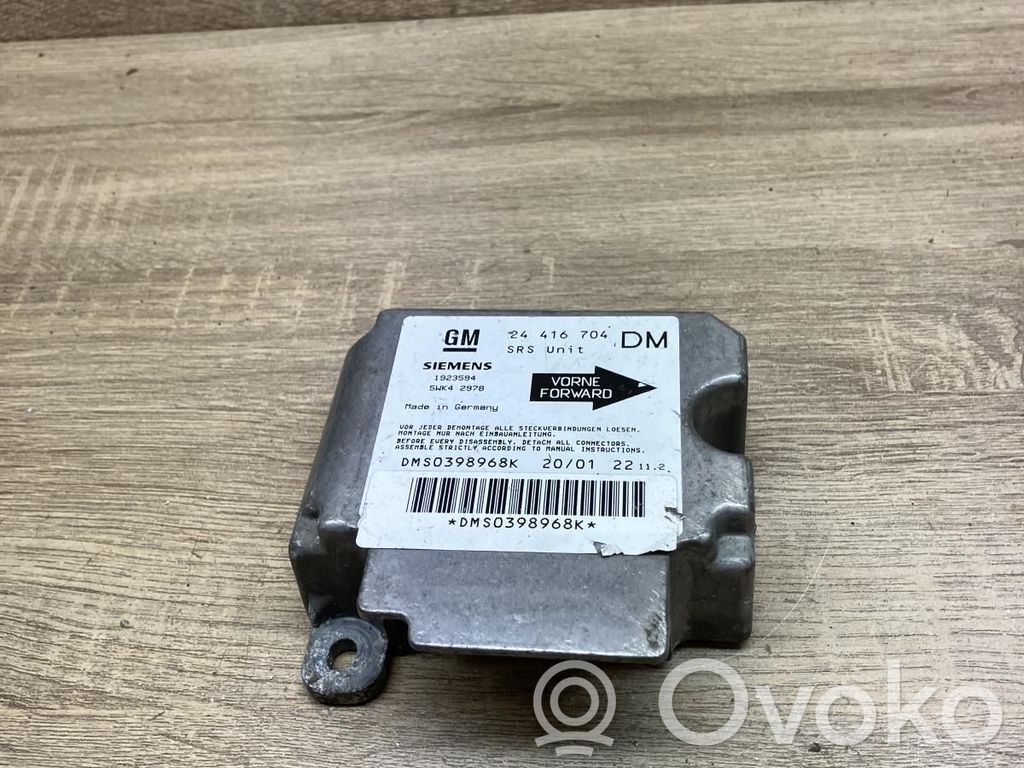 Opel Zafira A Centralina/modulo airbag