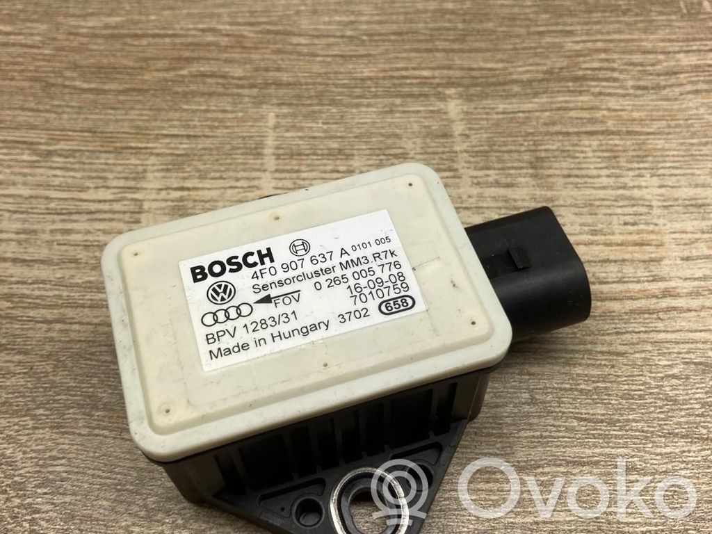 Audi A6 S6 C6 4F Capteur de vitesse de lacet d'accélération ESP