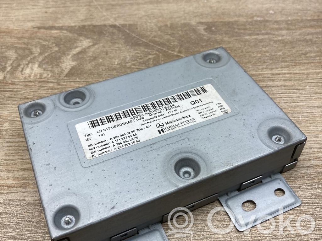 Mercedes-Benz C W204 Unitate/modul control navigație GPS 