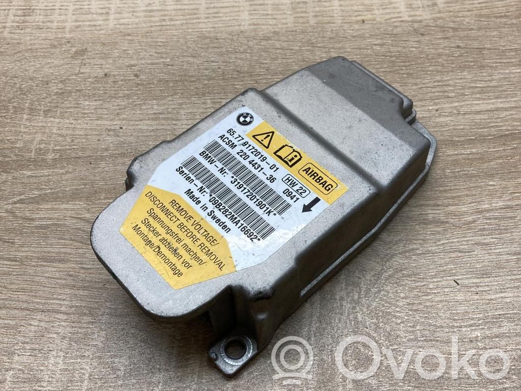 Airbag control unit/module   9172019,220443136