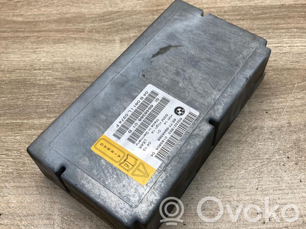 BMW 5 E60 E61 Unitate/modul de comandă airbaguri 