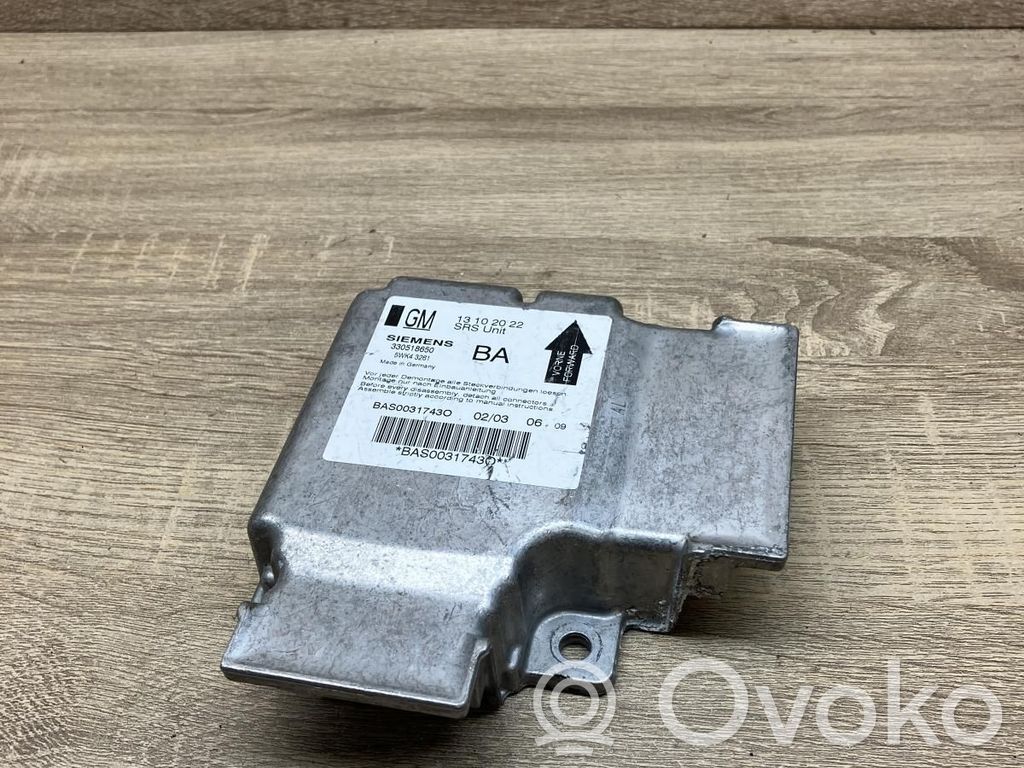 Opel Vectra C Centralina/modulo airbag 