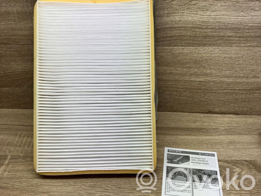 Opel Zafira A Micro filtro dell’aria abitacolo 