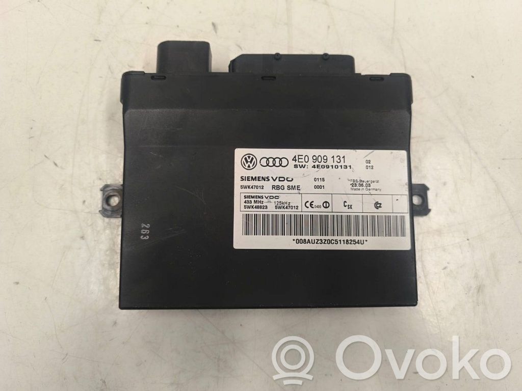 Audi A8 S8 D3 4E Keyless Steuergerät 