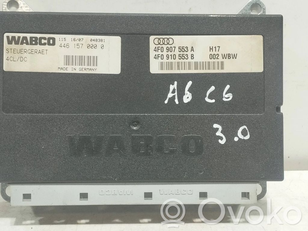 Audi A6 S6 C6 4F Sterownik / Moduł zawieszenia pneumatycznego 
