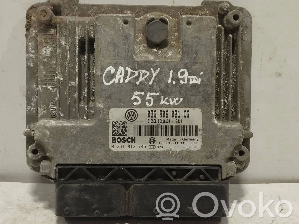 Engine control unit/module   03G906021CG,1039S12044,0281012746