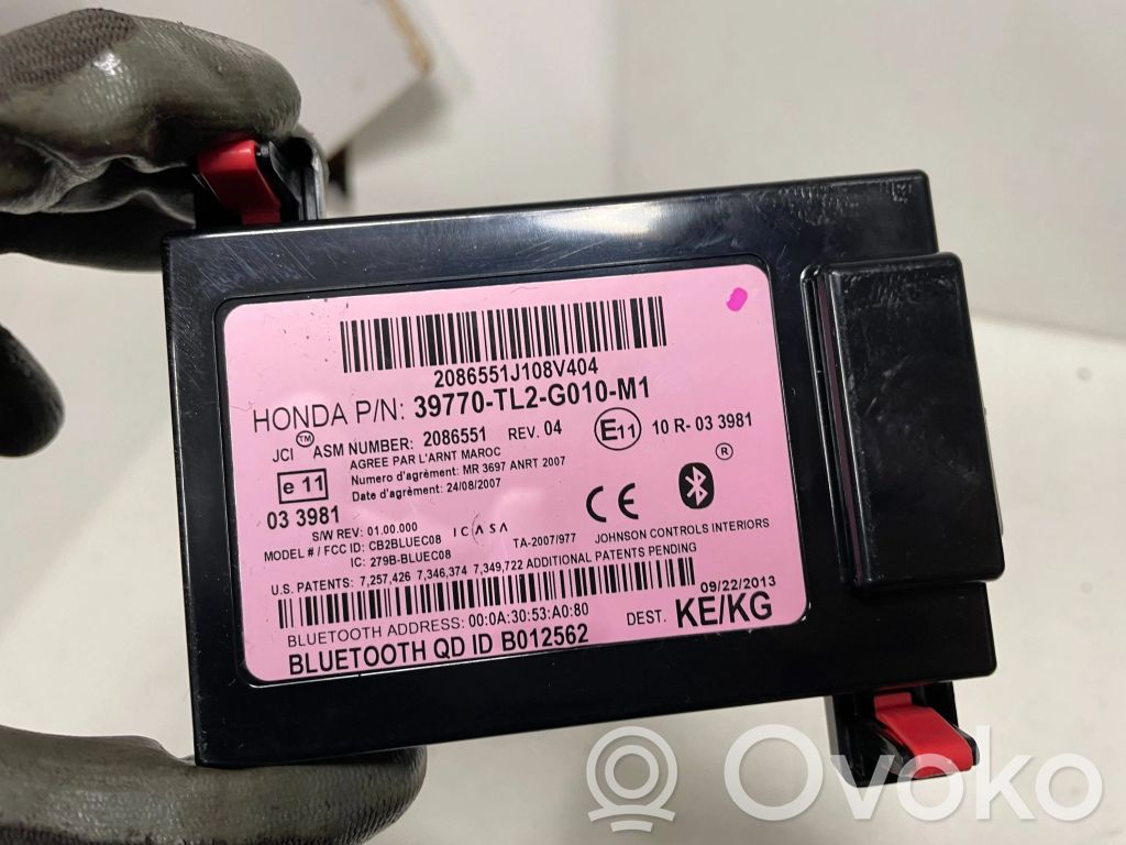 Honda Accord Bluetooth control unit module 