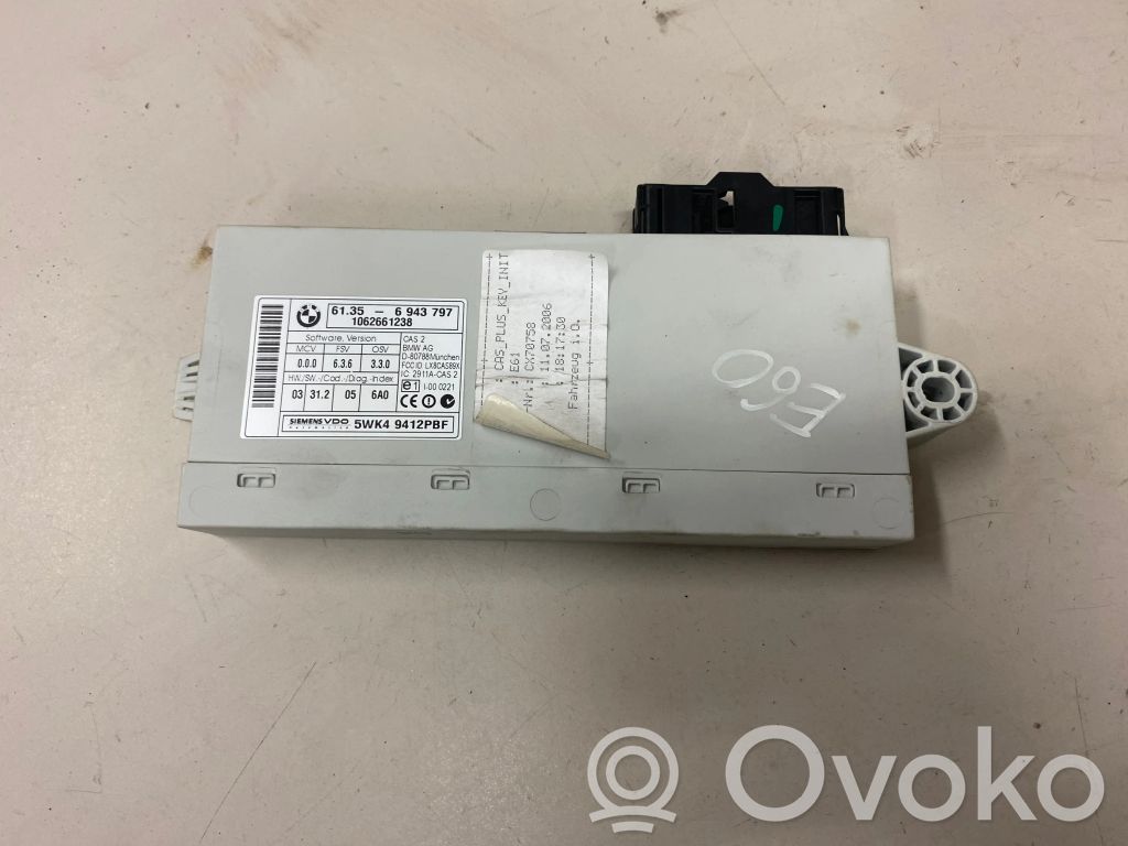 BMW 5 E60 E61 CAS control unit/module 