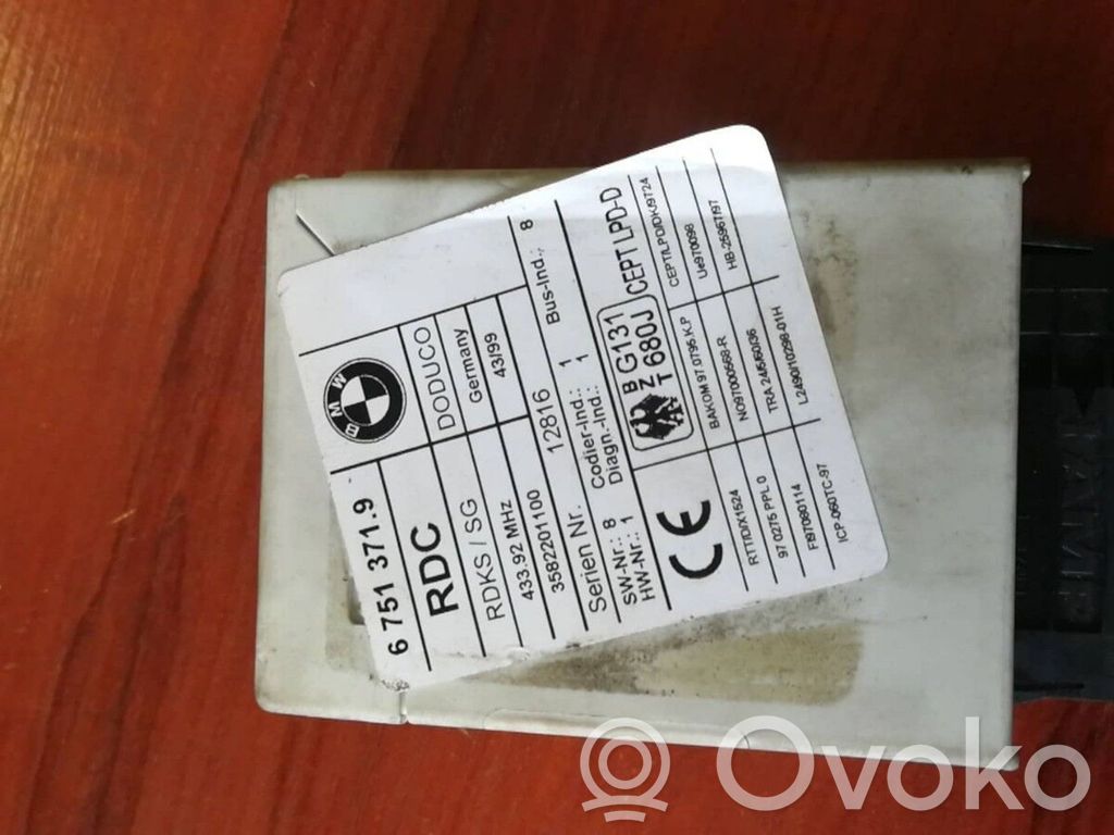 BMW X5 E53 Tire pressure control unit 
