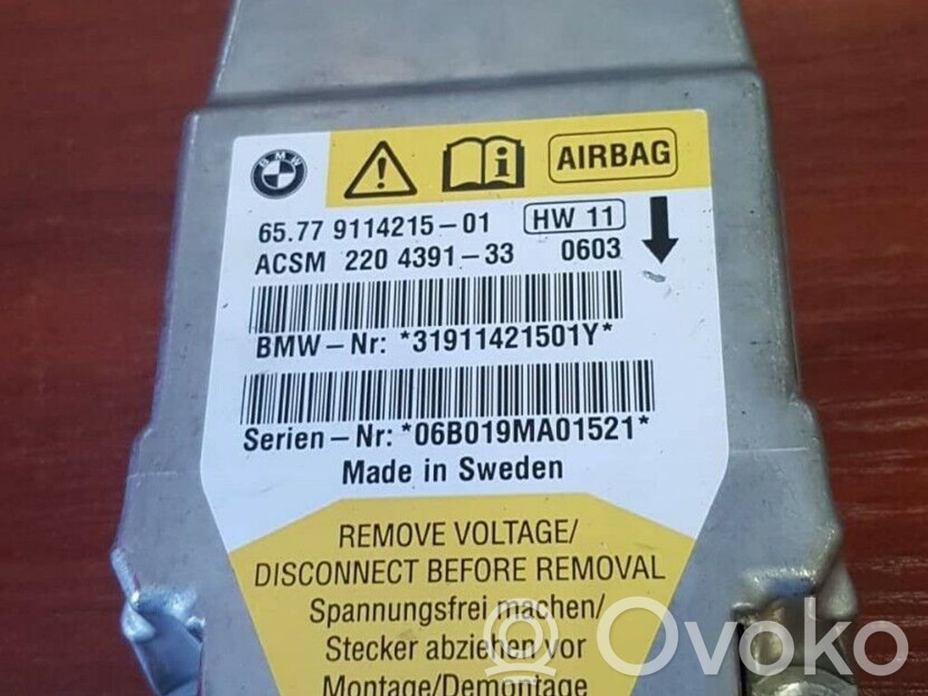 BMW 5 E60 E61 Airbag control unit/module 
