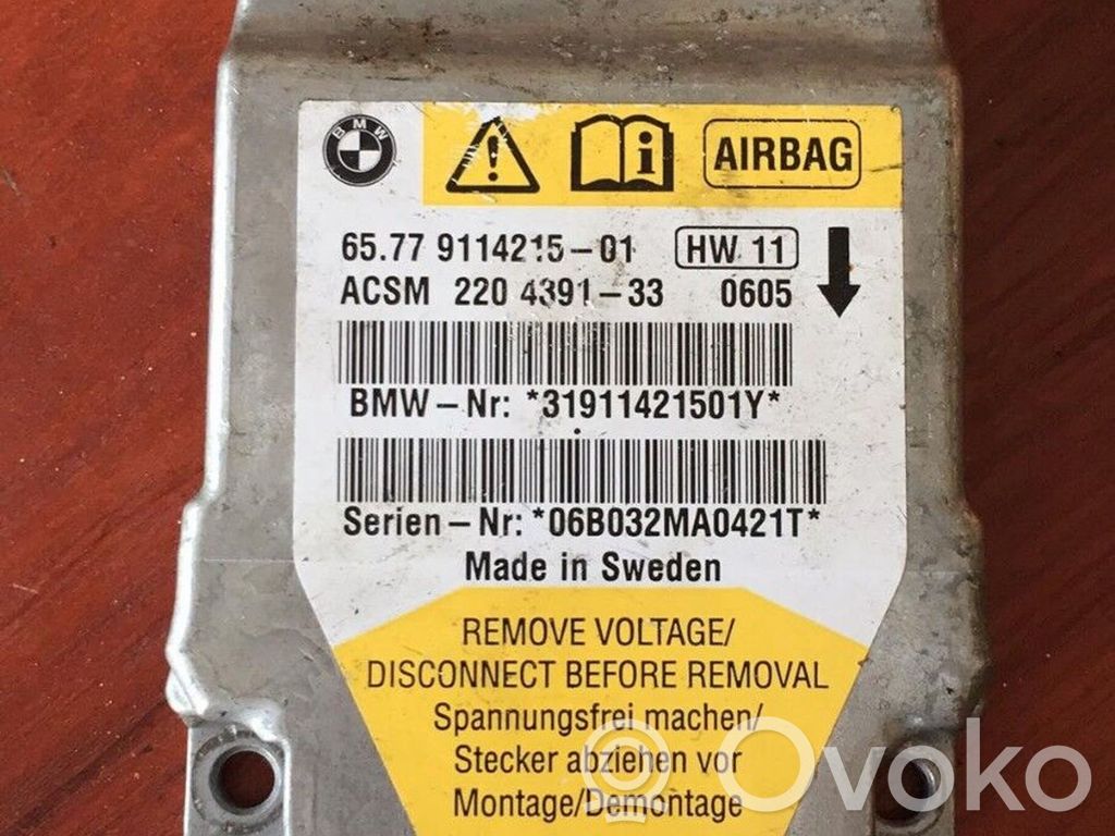 BMW 5 E60 E61 Airbag control unit/module 