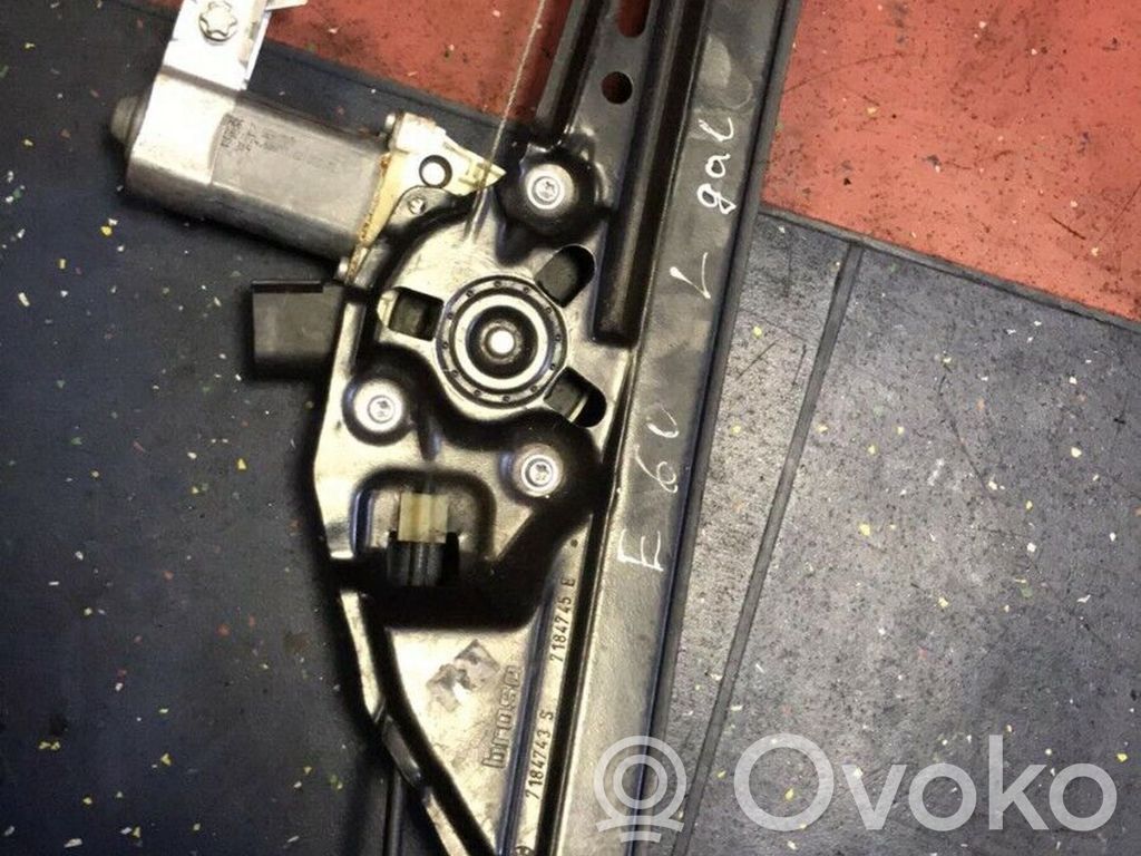 BMW 5 E60 E61 Rear door window regulator with motor 