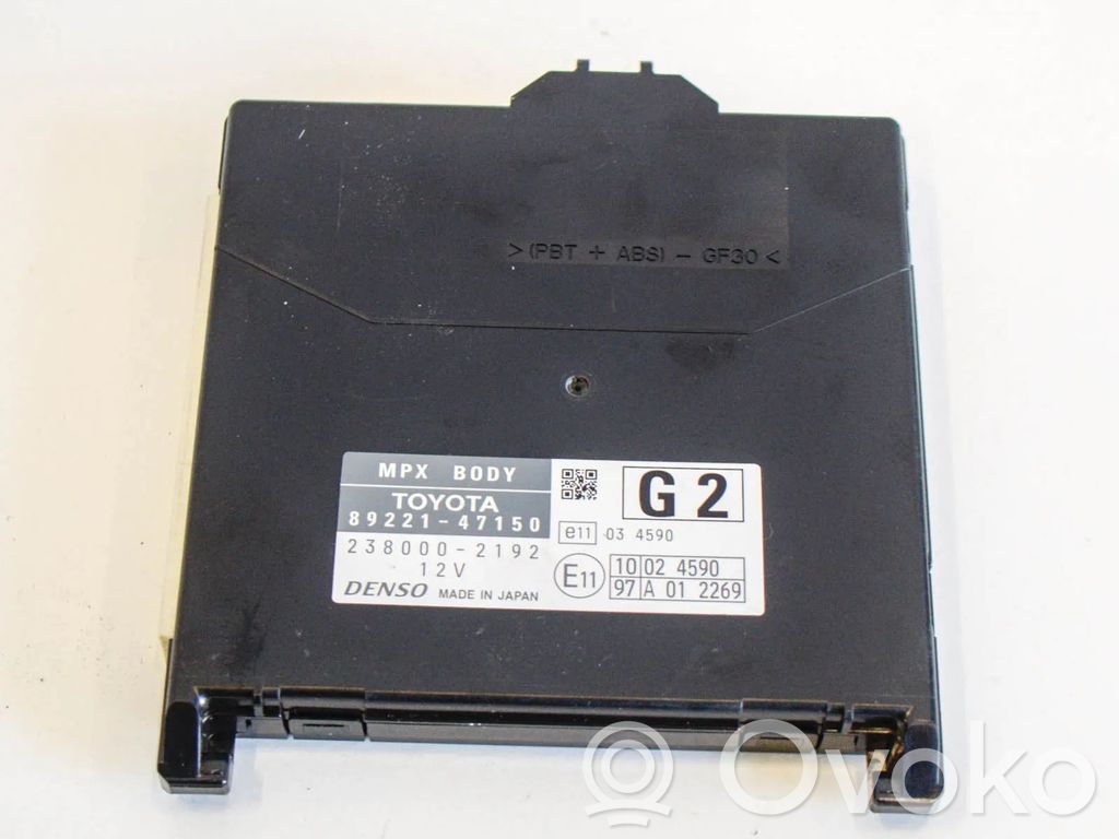 Toyota Prius (XW30) Module de contrôle carrosserie centrale 