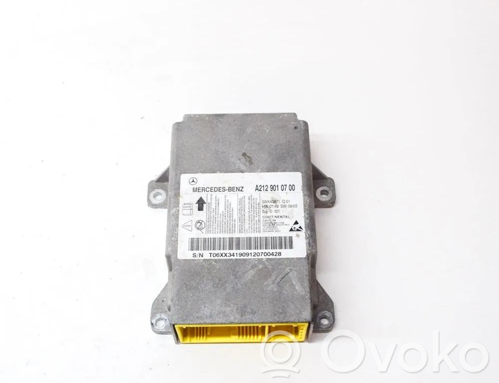 Centralina/modulo airbag   5WK43871,A2129010700