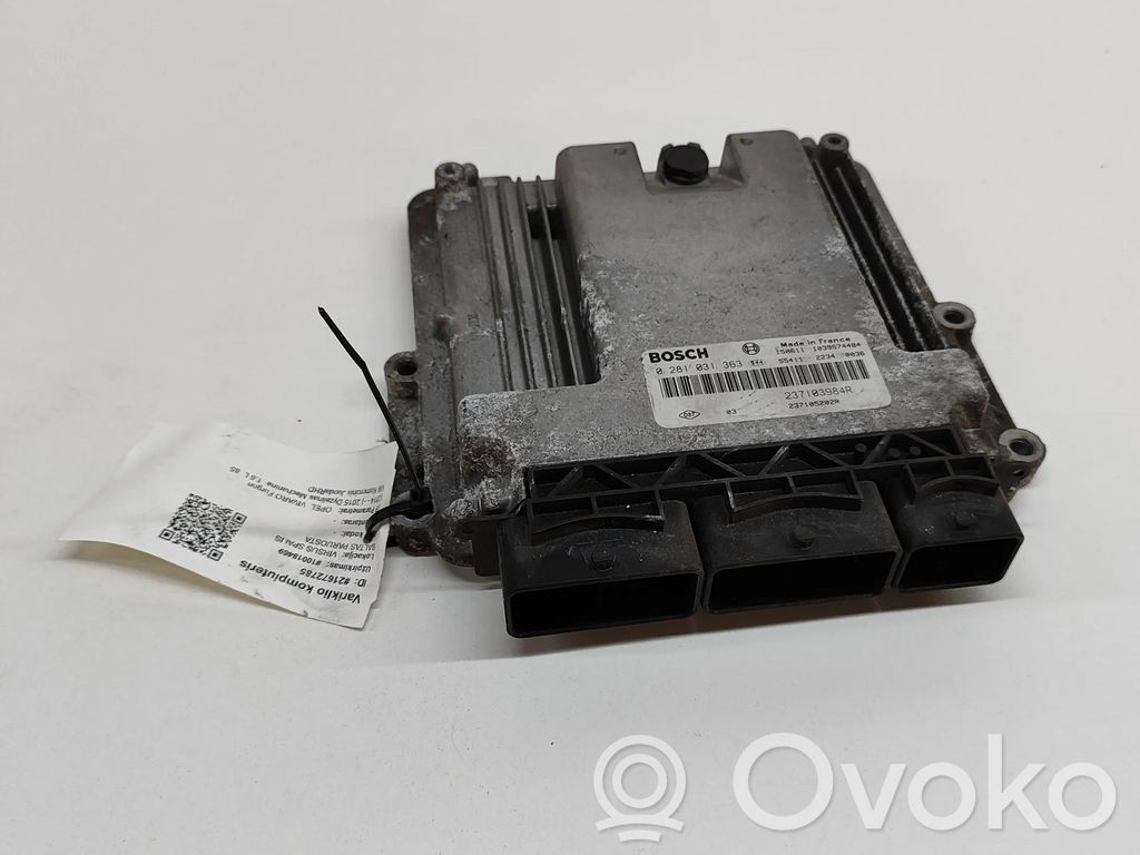Opel Vivaro Engine control unit/module 