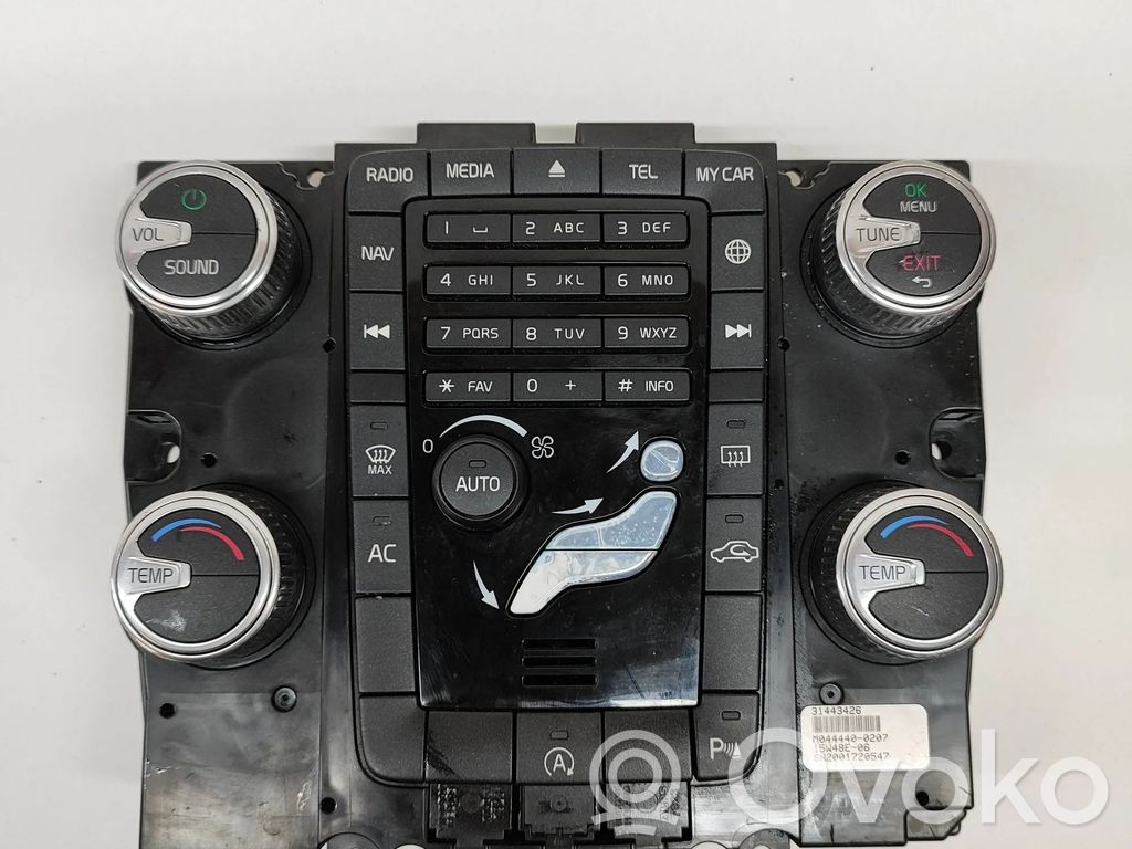 Volvo XC60 Interior fan control switch 