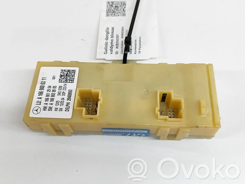 Mercedes-Benz GL X166 Sterownik / Moduł elektrycznej klapy tylnej / bagażnika 