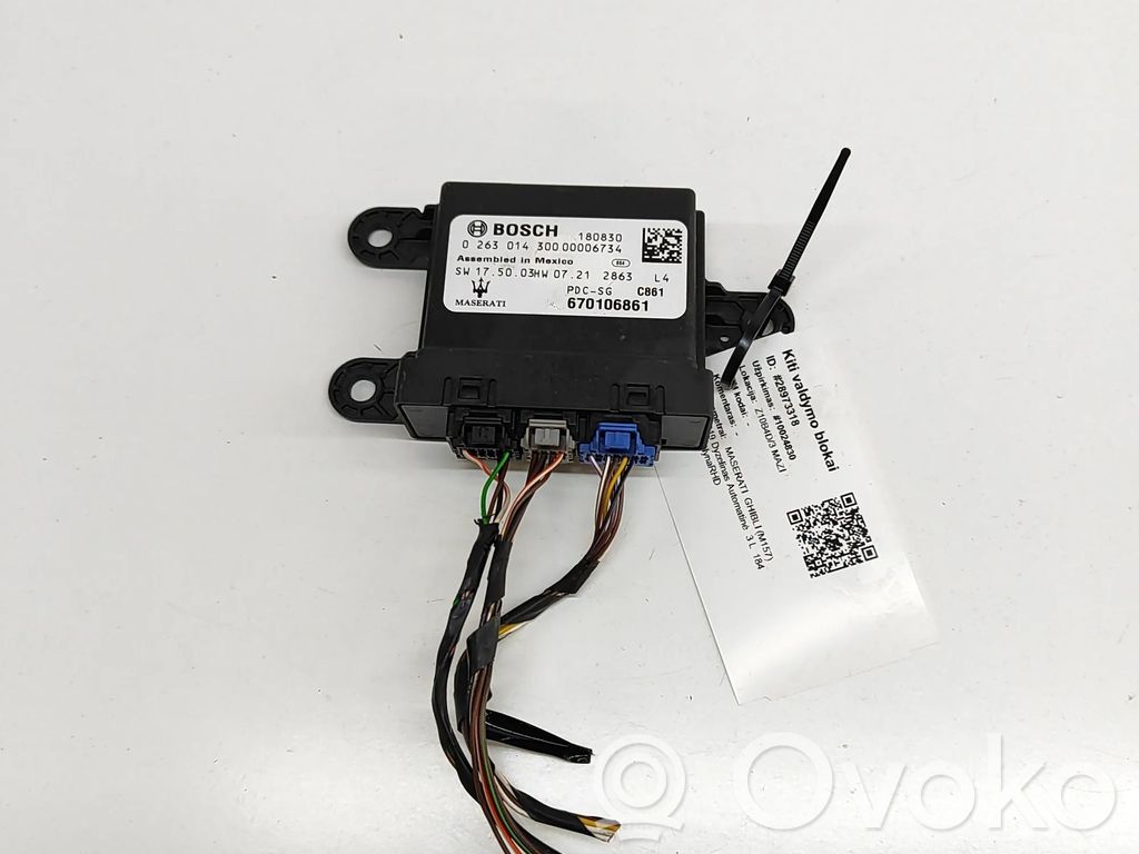 Maserati Ghibli Parking PDC control unit/module 