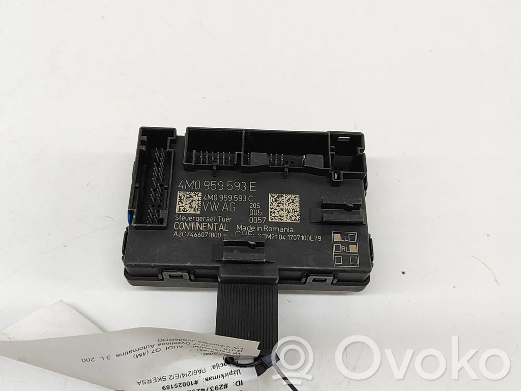 Door control unit/module   4M0959593C,A2C7466071800,4M0959593E