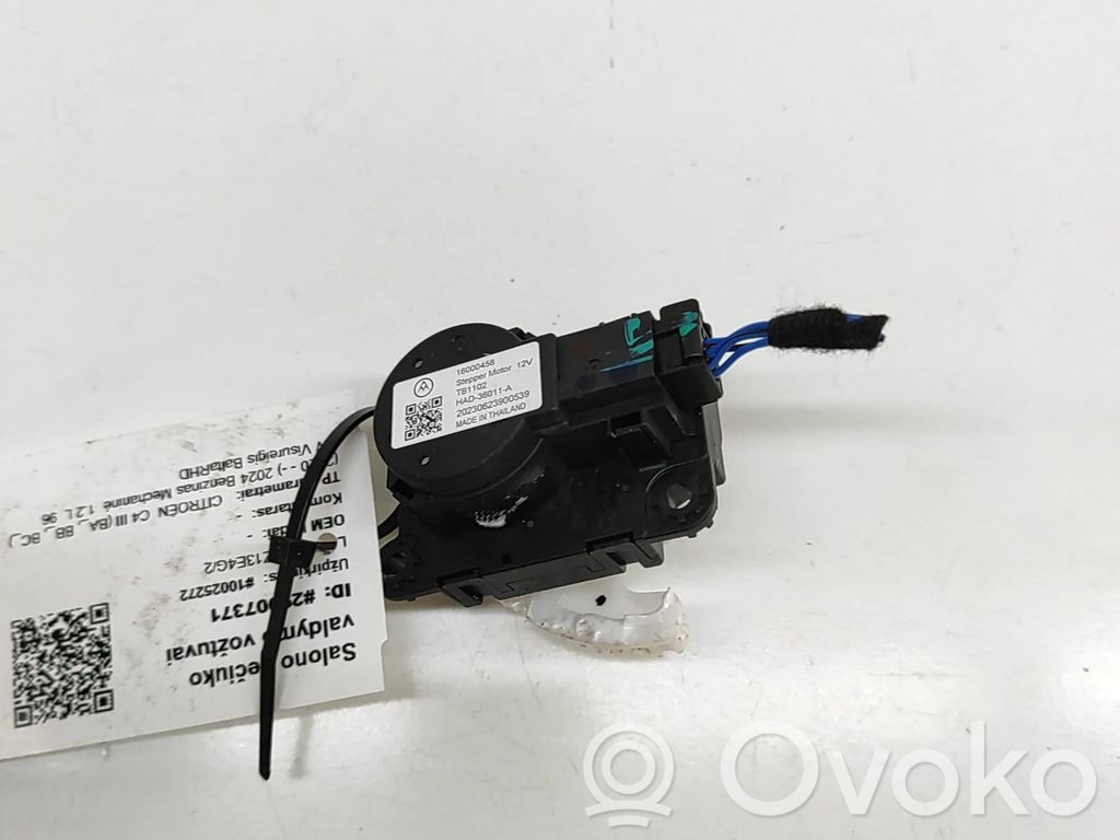 Citroen C4 III e-C4 Motorino attuatore aria