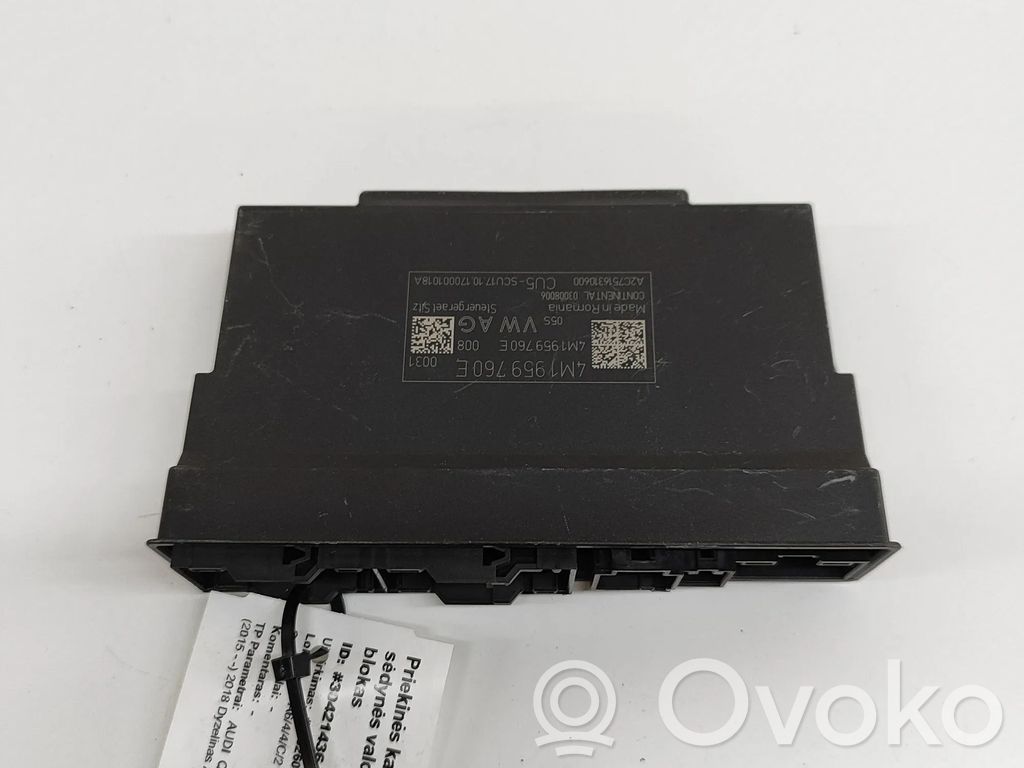 Audi Q7 4M Module de commande de siège 