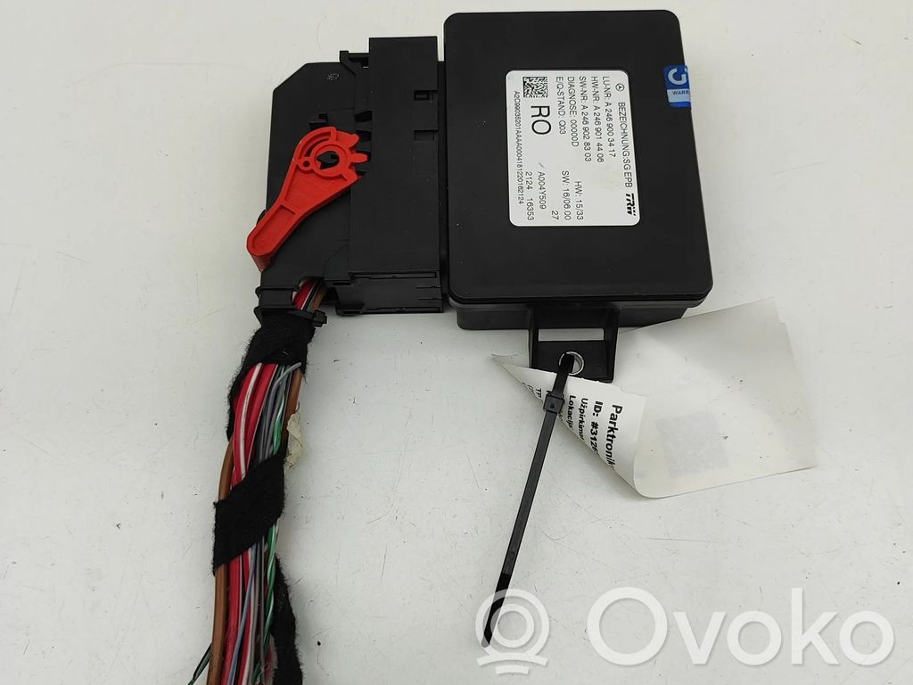 Mercedes-Benz GLE (W166 - C292) Centralina/modulo EMF freno posteriore