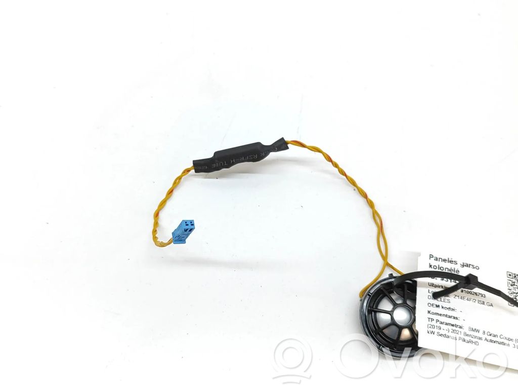 BMW 8 G14 Altavoz del panel 