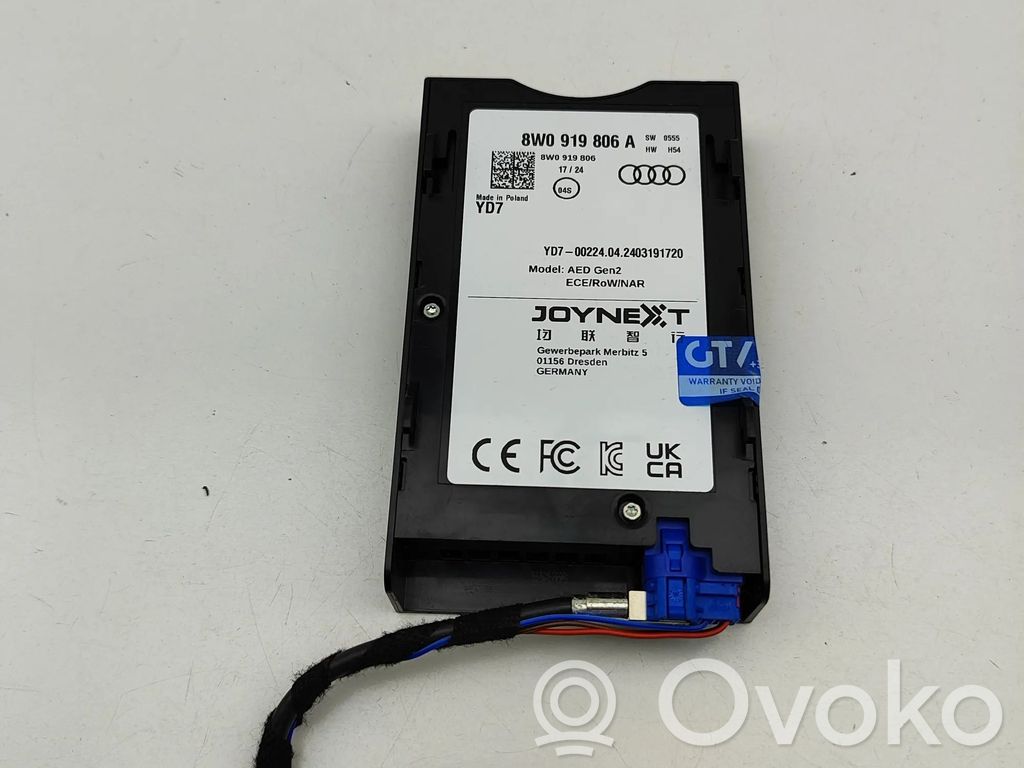 Audi A6 S6 C8 4K Unité de commande dispositif d'immobilisation 