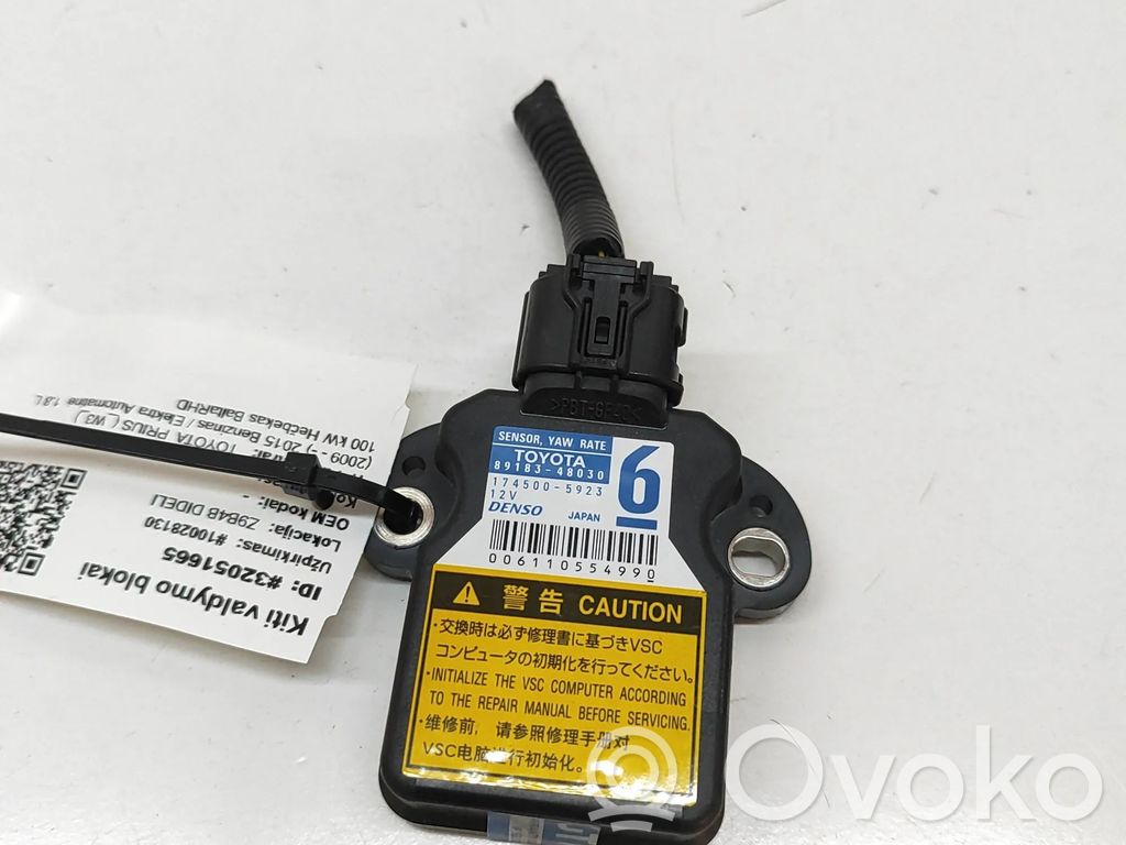 Toyota Prius (XW30) Sensor de aceleración