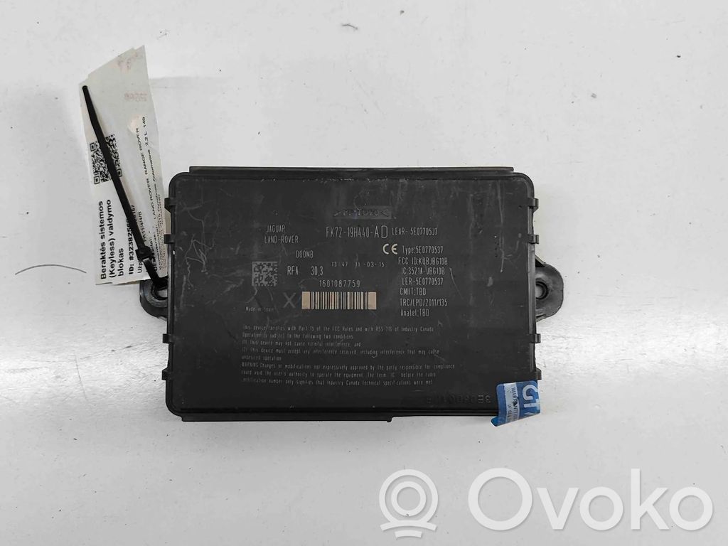 Land Rover Range Rover Evoque L538 Unidad de control/módulo del control remoto 