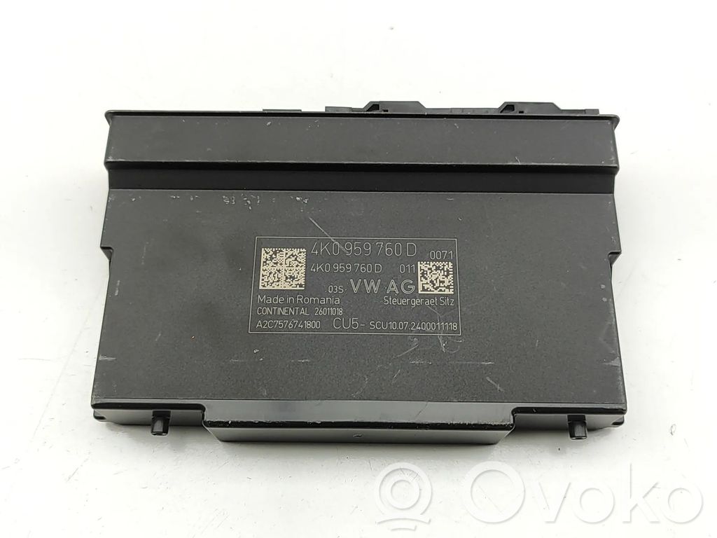 Porsche Cayenne (9Y0 9Y3) Seat control module 
