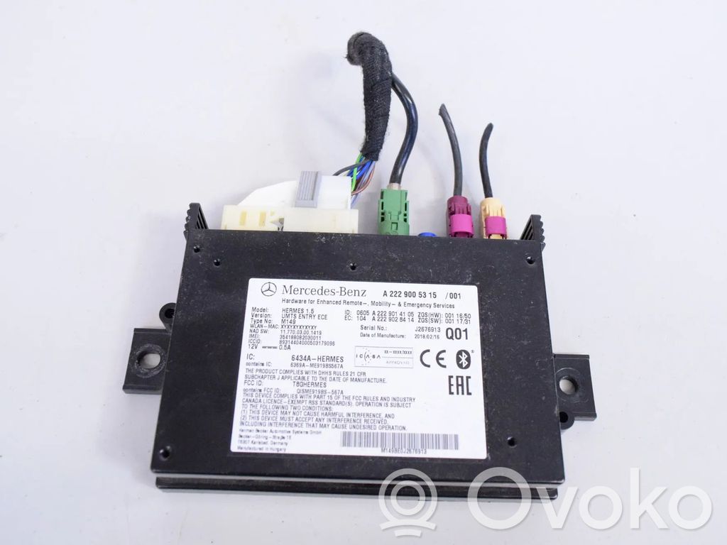 Mercedes-Benz A W176 Moduł / Sterownik Bluetooth 