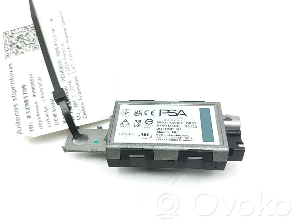 Peugeot 3008 II Amplificatore antenna 