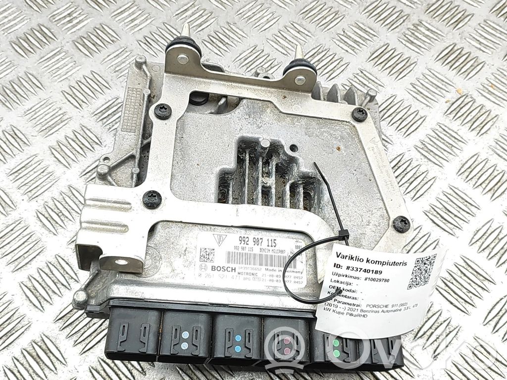 Porsche 911 992 Sterownik / Moduł ECU 