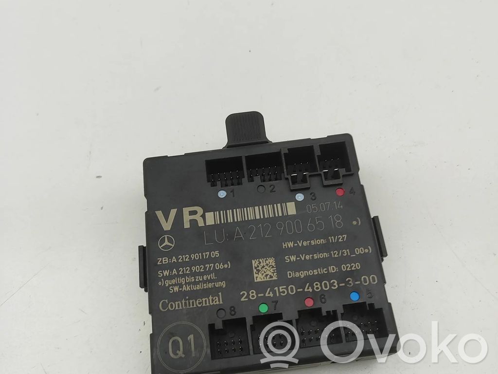 Mercedes-Benz E C207 W207 Centralina/modulo portiere 
