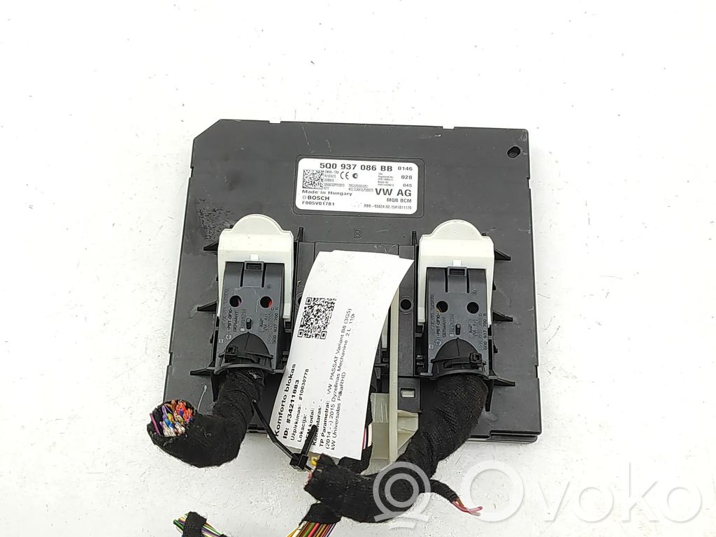 Volkswagen PASSAT B8 Modulo di controllo del corpo centrale 