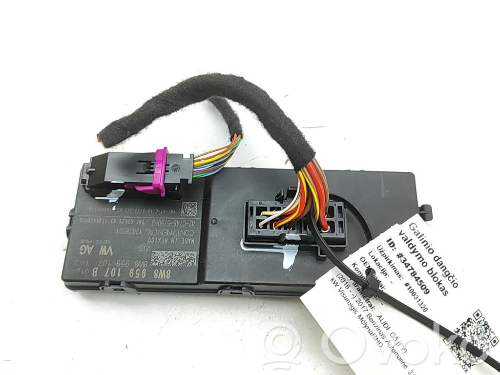 Audi Q5 SQ5 FY Unitate/modul comandă hayon/portbagaj 
